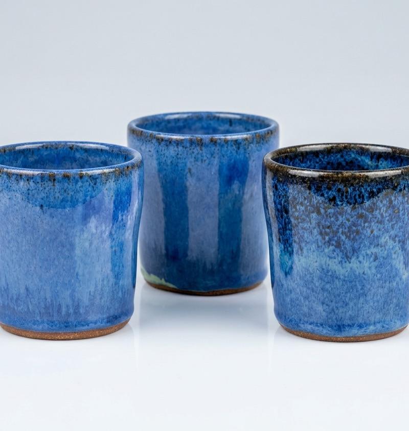 Cobalt Blue Cups — Trio