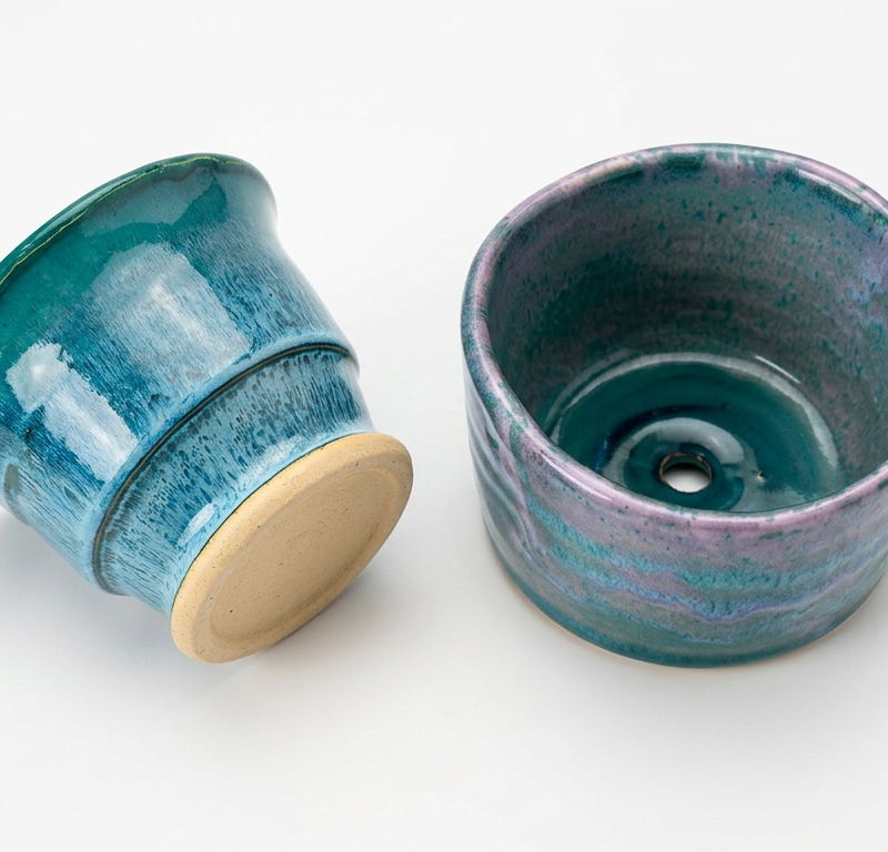 Teal & Purple Planters