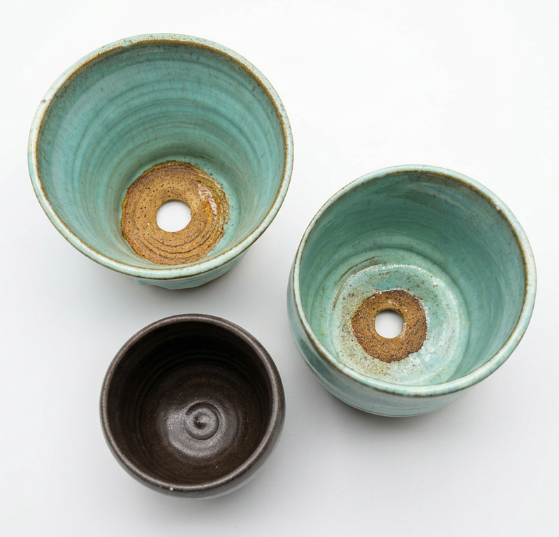 Celadon Planters — Top View