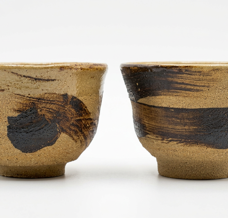 Earth-Toned Tea Bowls